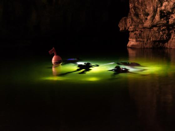 Buceo nocturno